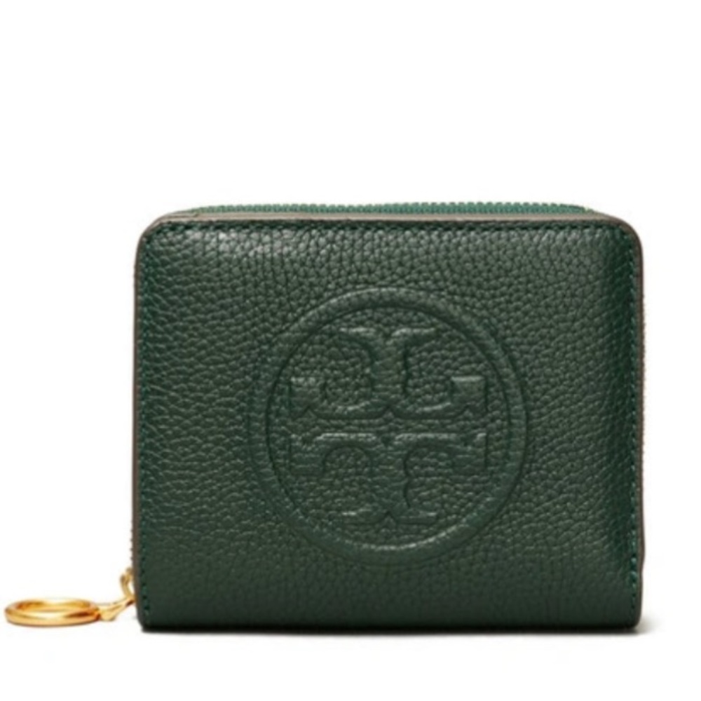 NWT AUTHENTIC LUXURY MINIMALIST RARE Tory Burch Perry Bombe Bi-Fold Wallet